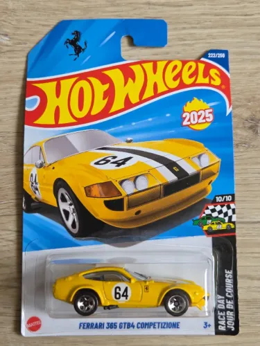 Hot Wheels Ferrari 365 GTB4 Competizione Amarela Hotwheels 2025