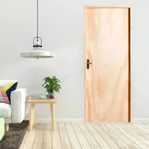 Porta lisa madeira - Interna - Completa - Pronta para instalar