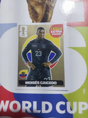 Figurinha Lendária Dourada do Moisés Caicedo