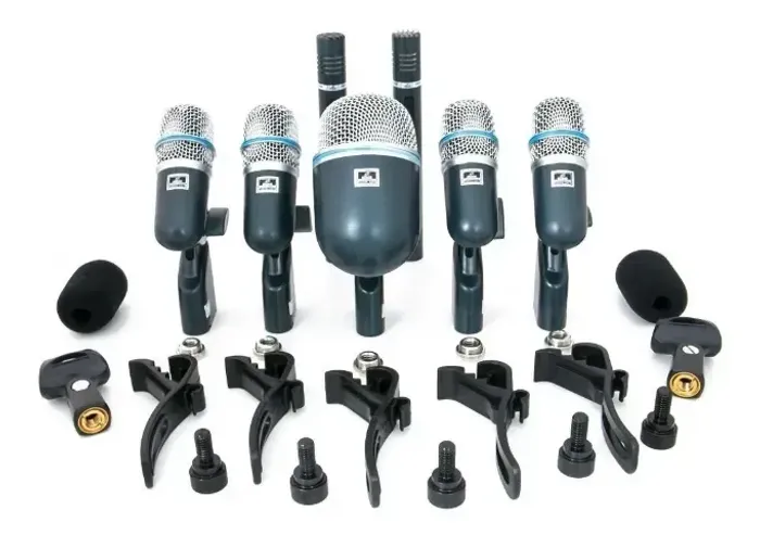 Kit mic.bateria ARCANO 7 pças modelo shure