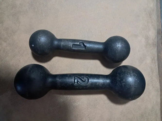 Peço de treno bola de ferro 2 e 1 kg