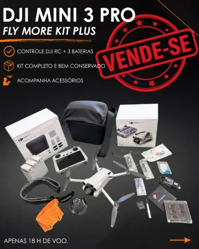 DJI Mini 3 Pro controle RC + Kit Fly More