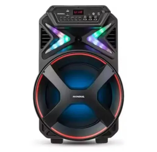 Caixa De Som Amplificada Mondial Connect Lights Plus Cm-700