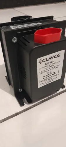 Autotransformador clavus 2000VA, bivolt 1100W, proteção térmica