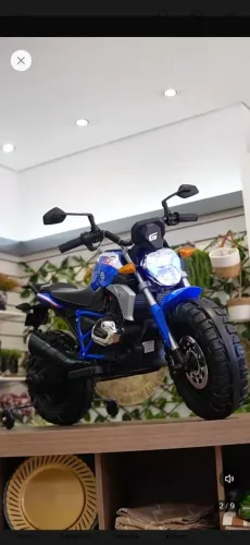 Moto eletrica infantil 12 volts pneu de borracha acelerador na mao