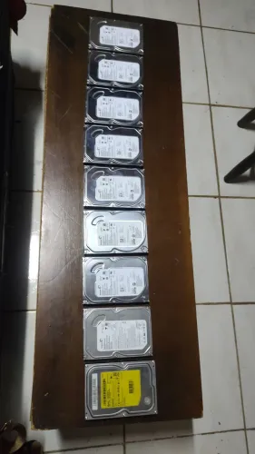 Lote com 7 HDs Seagate Barracuda 7200 rpm testados