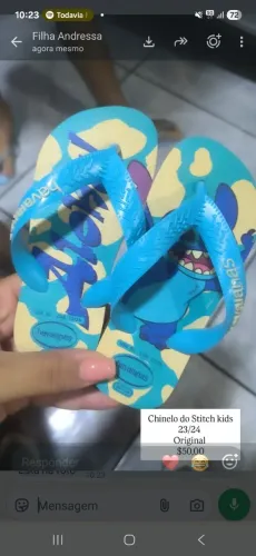 Chinelo infantil