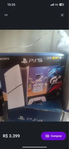 PS5 LACRADO NOVO! SAIR HJ!