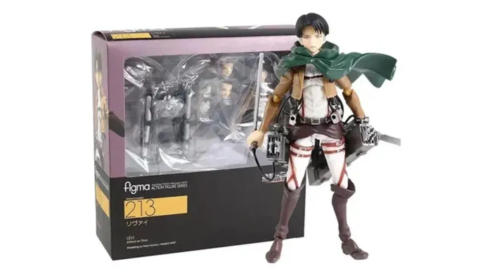 Action figure Levi Ackerman Firma 213 - Coleção Attack on Titan