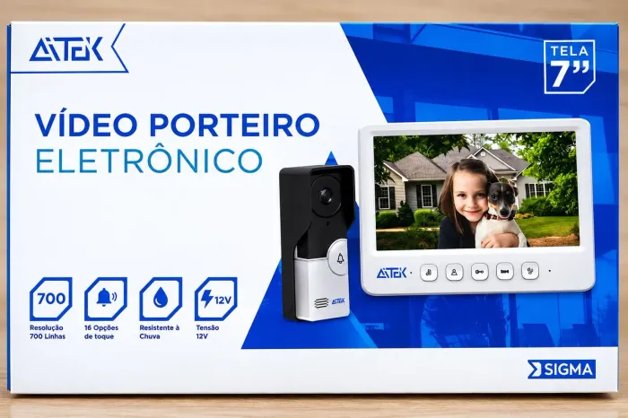 Vídeo porteiro eletrônico tela 7pol AITEK