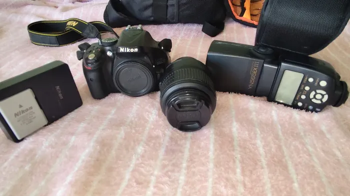 Câmera Nikon Completa para usar