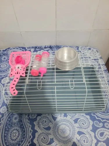 Gaiola para hamster/porquinho da india + acessorios