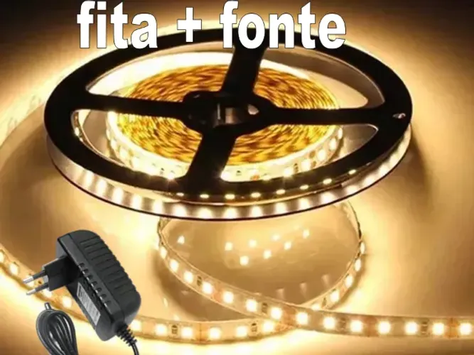 fita de led + fonte