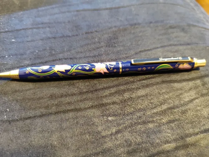 Lapiseira cloisonné vintage