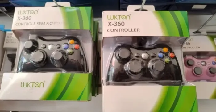 Controle Xbox sem fio e Com Fio, em Rio Preto.