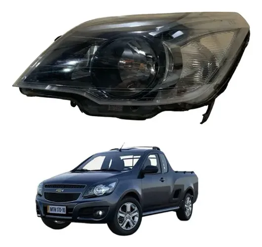 Farol Esquerdo Foco Simples Chevrolet Montana 2011 A 2020 Esquerdo/motorista