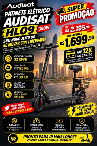 ? SUPER PROMOÇÃO AUDISAT HL09 350W! ?