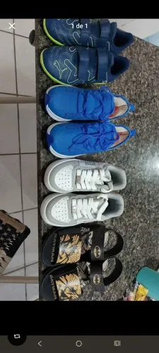 Sapato novo e semi novo.
