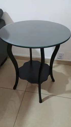 Mesa lateral com vidro!!!
