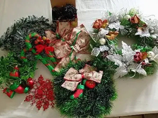Kit enfeites de natal+guirlanda para porta 