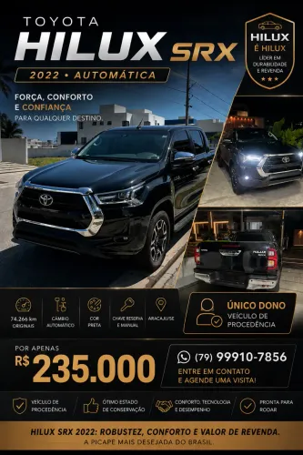 Toyota Hilux CD SRX 4X4 2.8 TDI 16V Diesel Aut. 2022
