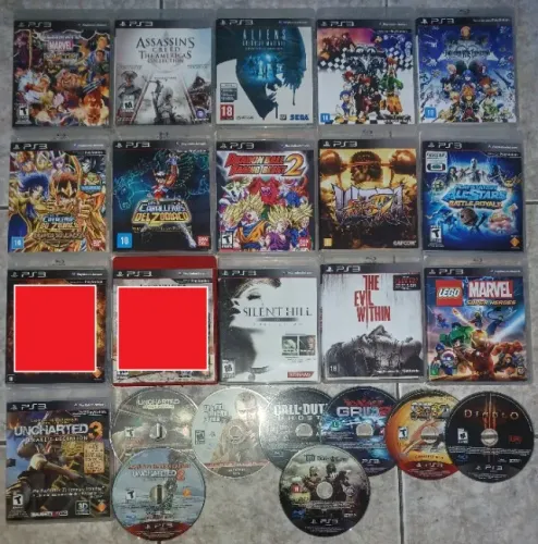 (BARATO!) COLEÇÃO TOP! 26 GAMES PS3 RELÍQUIAS! Parcelo 12x! ENTREGO BH!