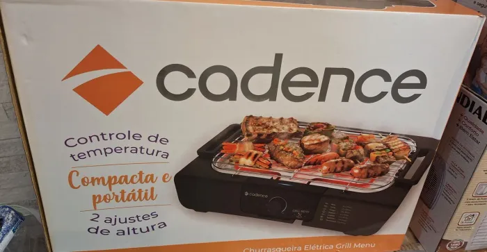 Kit Cooler 34L c/rodinha + Churrasqueira elétrica Cadence