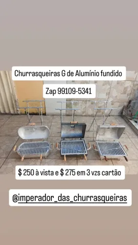 Churrasqueira Grande de Alumínio fundido