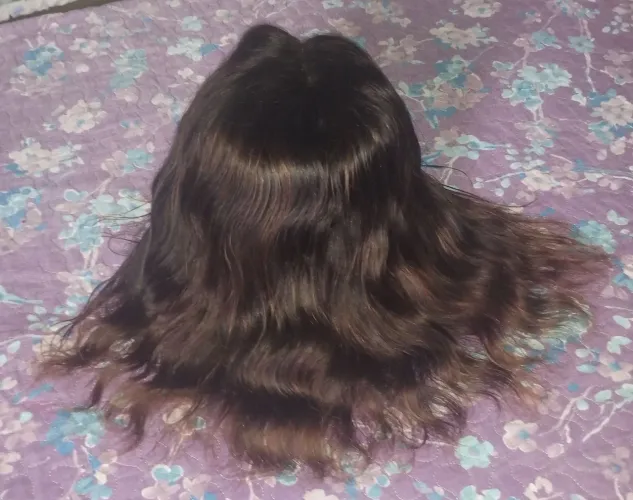 Peruca de cabelo 100% humano 