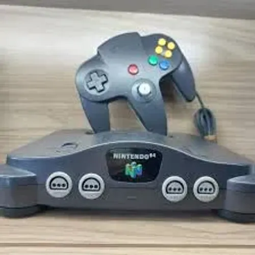nintendo 64 com um jogo novinho aceita trocas