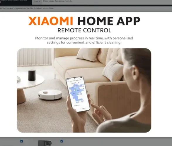 Robô Aspirador Xiaomi S40 10.000Pa Garantia Loja Física Parcelamento Entrega