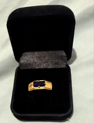 Anel Formatura Masculino Folheado Ouro 18k 
