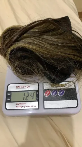 Cabelo humano 100% na tela