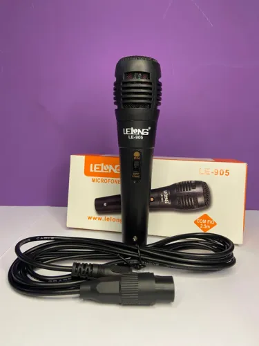 MICROFONE LELONG com Fio 2,5M