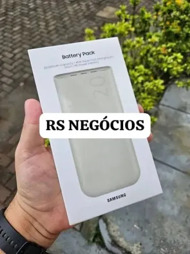 Carregador Original Samsung 20.000 mAh, Novo + NF (Até 12x)