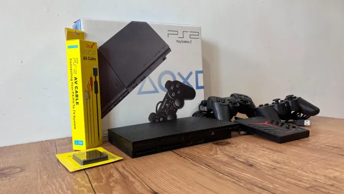 Playstation 2 + Hd Com Jogos + 2 Controles