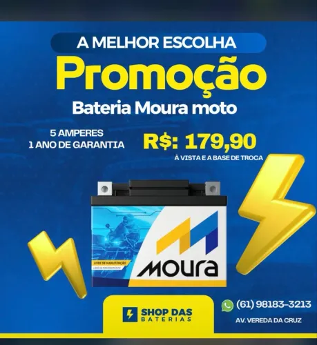 PROMOÇÃO bateria de moto 5amp