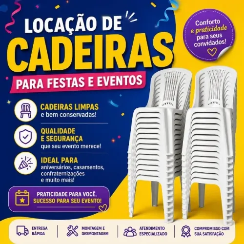 Locação de cadeiras