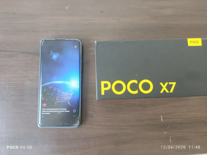 Celular POCO X7 Muito novo