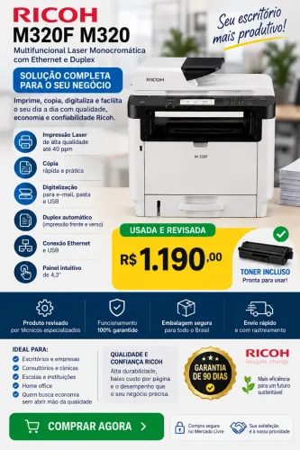Impressora Multifuncional Ricoh M 320F