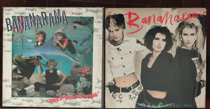 Kit Vinil lp Bananarama: Deep Sea Skiving e True Confessions - anos 80 pop