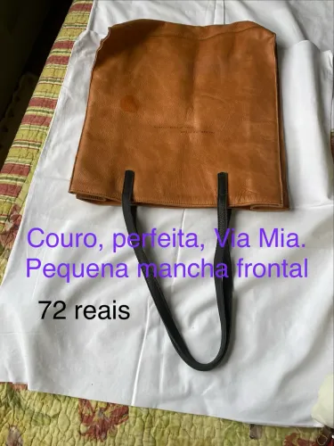 Vendo bolsas de couro usadas, excelente estado.
