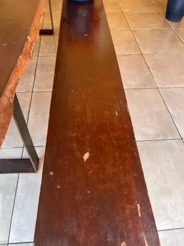 2 Bancos de madeira de 3 metros
