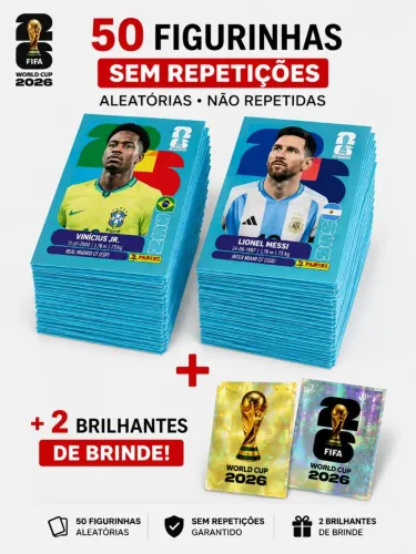 50 figurinhas sortidas de 2026