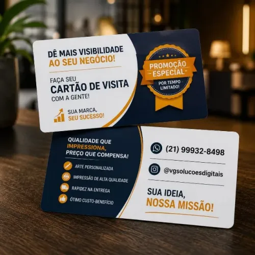PROMOÇÃO! Cartão de Visita e Panfletos com Preço Especial