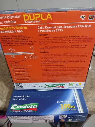 Cabo coaxial especial para segurança Eletrônica e projetos de cftv