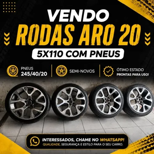 rodas aro 20 -peneu 245/40/20