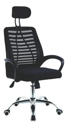 Cadeira Office Alinunu, Espuma Laminada, Preto