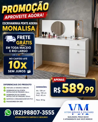 PROMOÇÃO DE PENTEADEIRA MONALISA