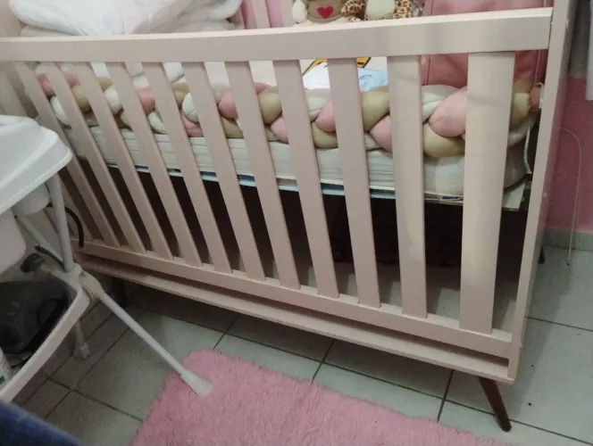 Berço menina rosé